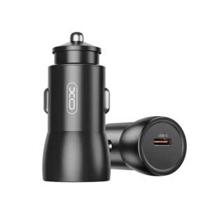 XO CC57 Smart Metal Single C Port PD25W Car Charger Black