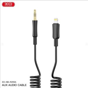 XO NB-R255A IP TO 3.5 Spring Audio Cable Black