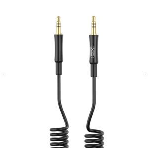 XO NB-R255C 3.5 TO 3.5 Spring Audio Cable Black