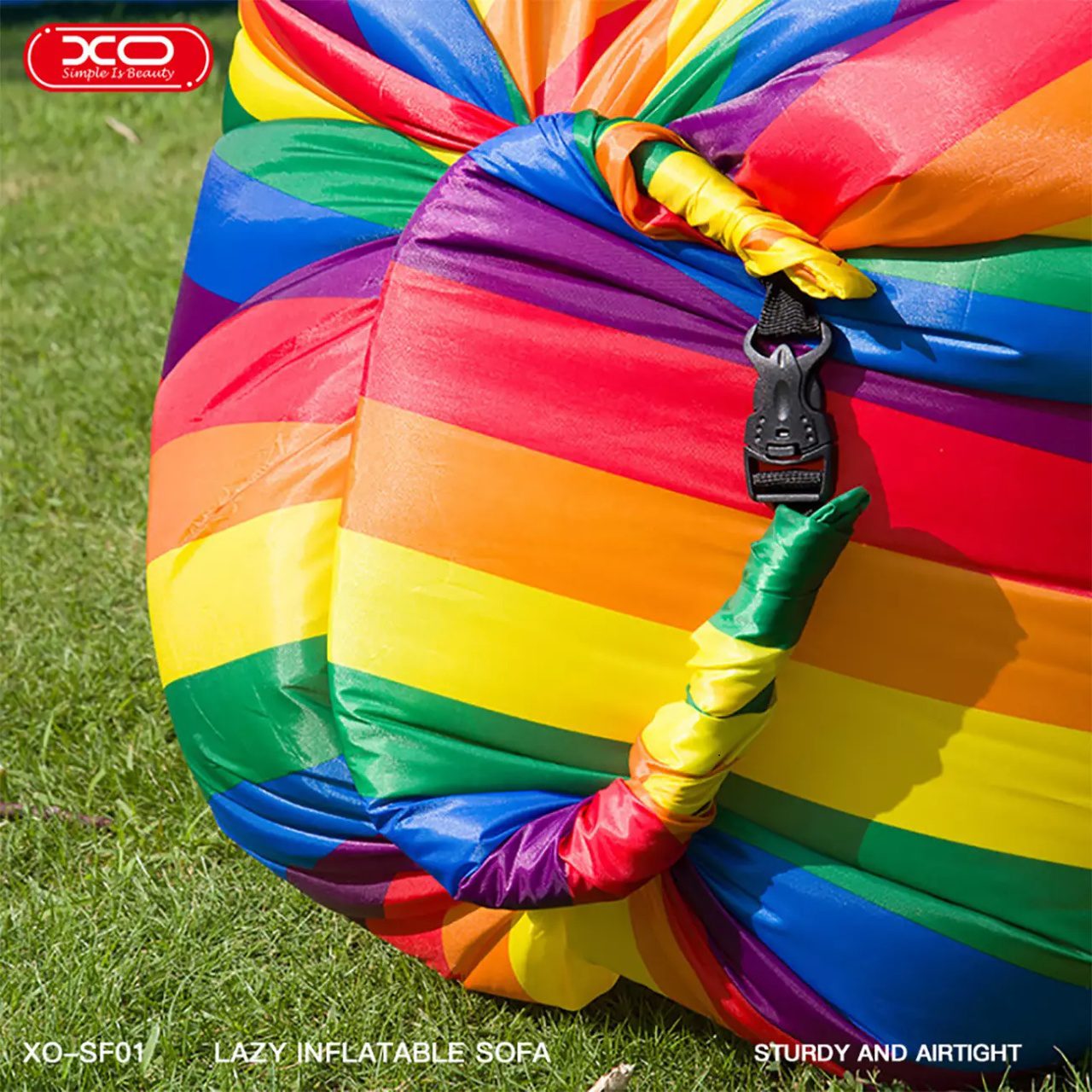 XO SF-01 Outdoor Inflatable Sofa Army Green - imagine 3
