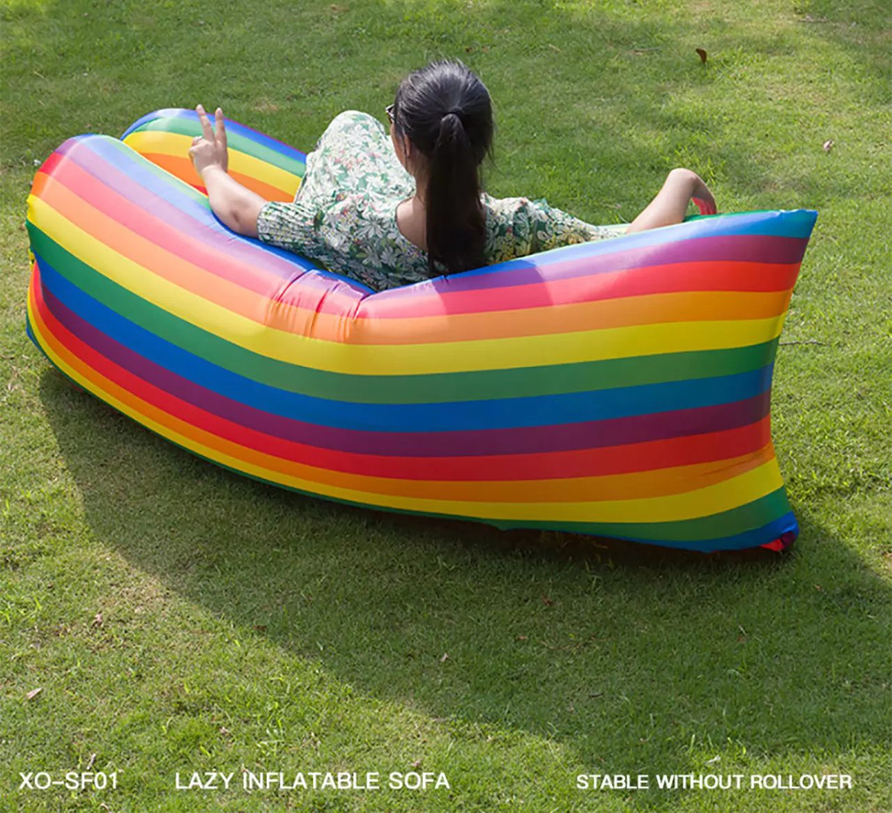 XO SF-01 Outdoor Inflatable Sofa Army Green