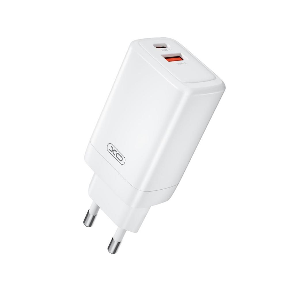 XO CE17(EU) 65W GaN Fast Charger (1USB-C 65W/1USB-A 22.5W) White