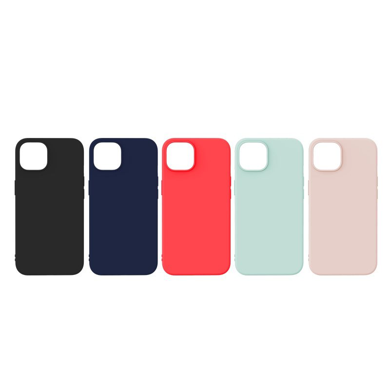 XO K10B iP15 6.1″ Conventional Liquid Silicone Phone Case Black - imagine 2