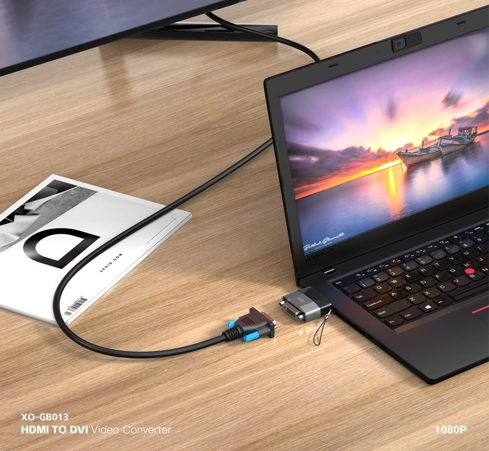 XO GB013 HDMI to DVI female converter Tranish - imagine 3