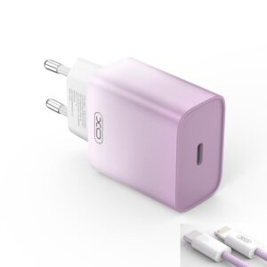 XO CE18 (EU) PD30W USB-C fast charging charger purple