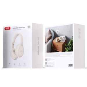 XO BE41 Star Mist ANC Noise Cancelling Folding Headband Bluetooth Headset White