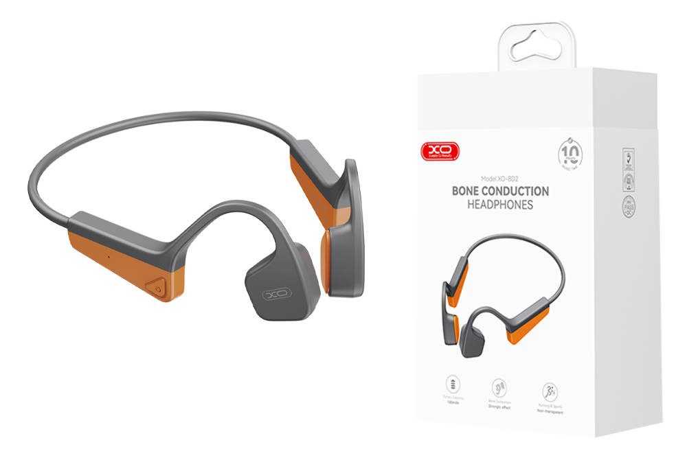 XO BD2 Depp Lightweight Bone Conduction Bluetooth Headset Black - imagine 4