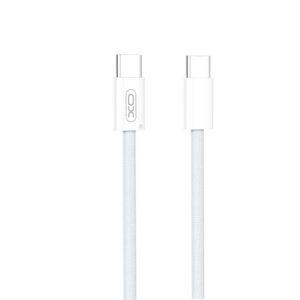 XO NB-Q260A High-fashion Type-c TO Type-c 60W 1m braided data cable White