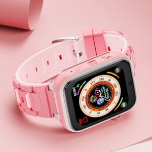 XO H130 GPS Kids Smart 4G Watch (1.83″ Touch Screen, 8W Pixel) 1.83′  51.2mm Pink