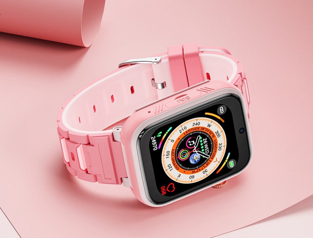 XO H130 GPS Kids Smart 4G Watch (1.83″ Touch Screen, 8W Pixel) 1.83′ 51.2mm Pink