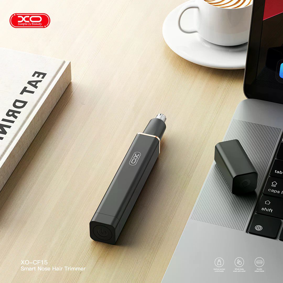 XO CF15 Smart Nose Hair Trimmer (Battery model) Black - imagine 3
