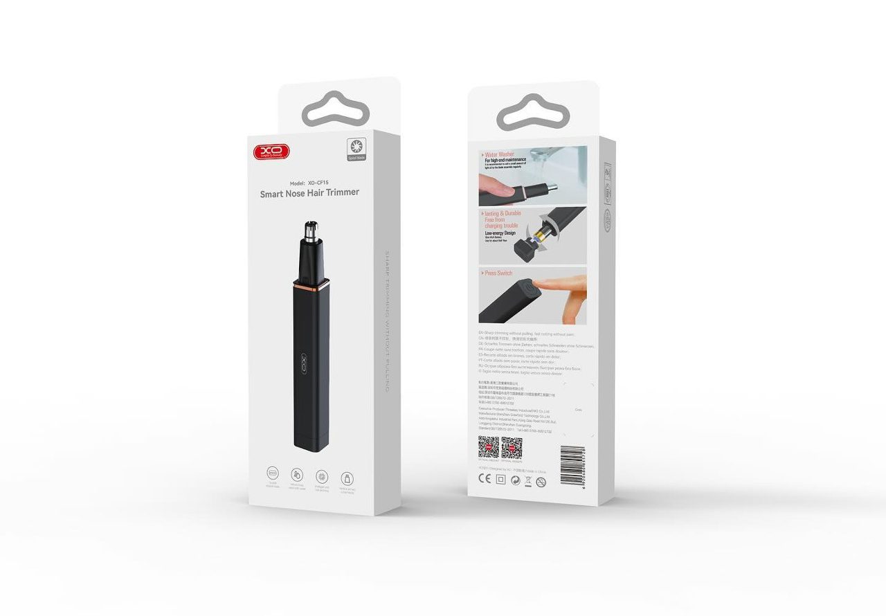 XO CF15 Smart Nose Hair Trimmer (Battery model) Black - imagine 4