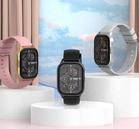 XO J10 AMOLED Screen Star Mist Magnetic Square Smart Sports Talking Watch Pink - imagine 2