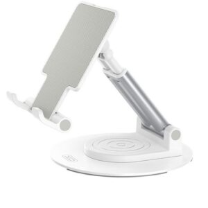 XO C139 Desktop 360° rotating metal round base stand White