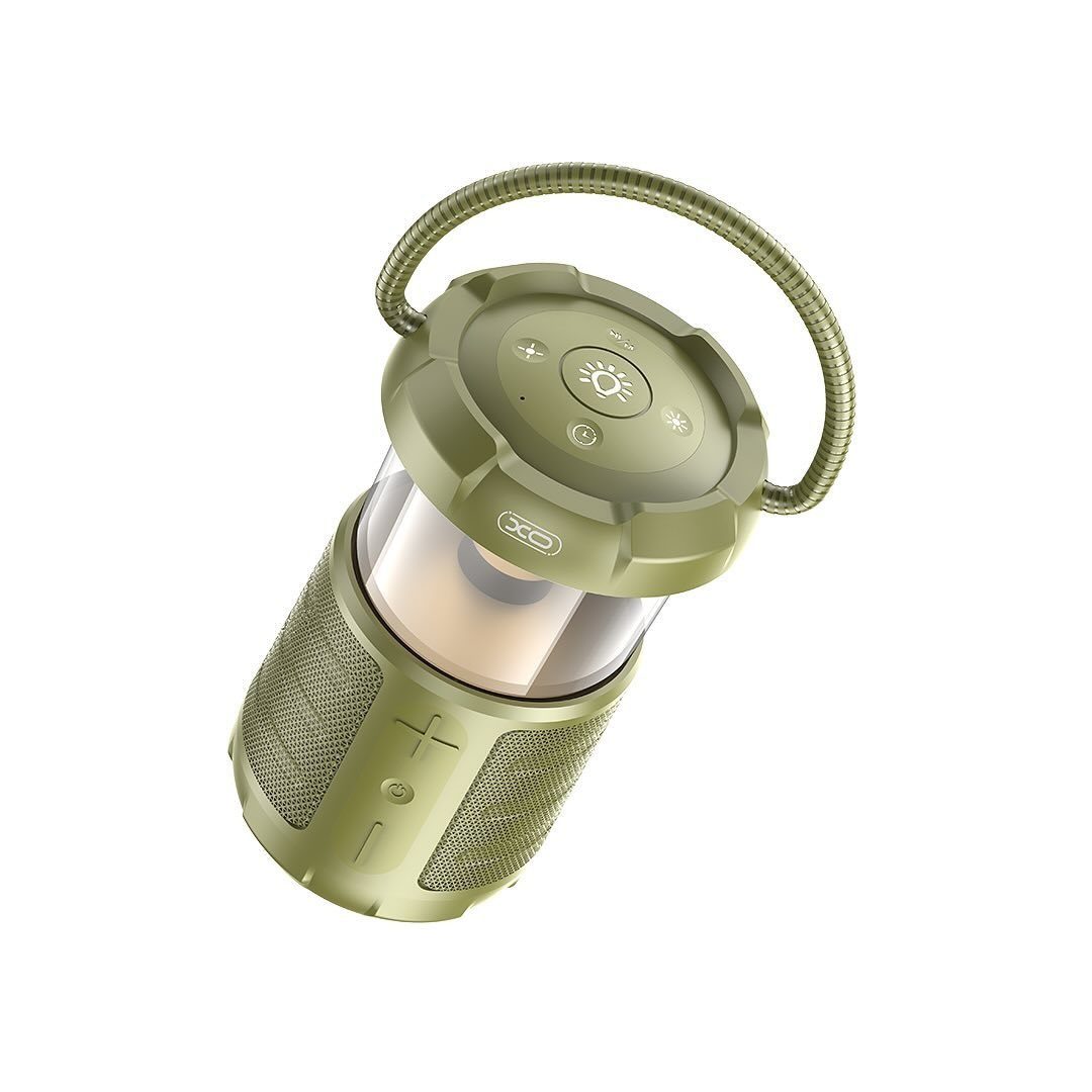 XO F49 Outdoor Dual Speaker Camping Light Audio (15W 3600mAh) Green