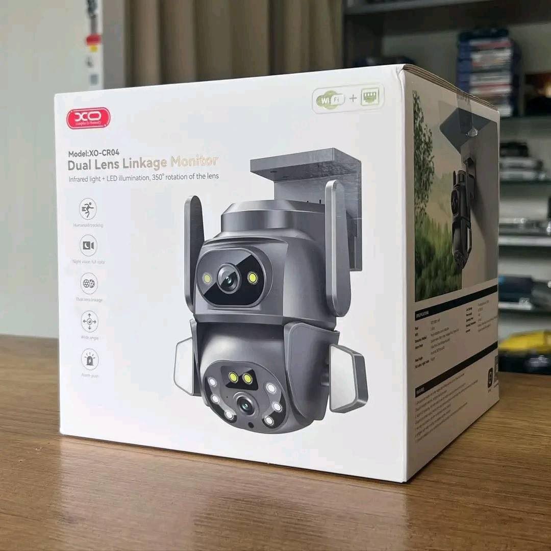 XO CR04 Robot 400W Pixel Dual Screen Outdoor Dome Camera 2.4G Wireless WiFi Black - imagine 6