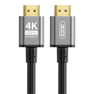 XO GB017A HDMI to HDMI Metal Adapter Cable 3M Tranish