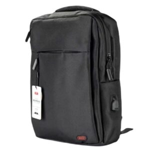 XO CB02 17″ Computer Shoulder Bag Black (Side USB Port, Quick Charge) Black