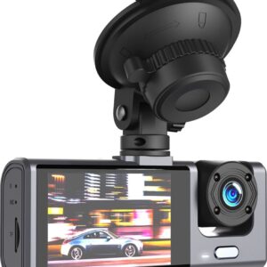 XO XJ03 Front and Rear Dual Camera Car Recorder 1080 HD Video Black