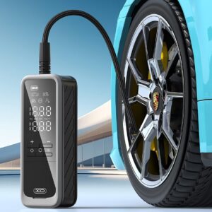 XO CZ018 Smart Portable 5000mAh Wireless Inflatable Pump 22 Cylinders Black