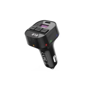 XO BCC17 Smart Bluetooth MP3 A+C Dual Port PD30W Car Charger Black