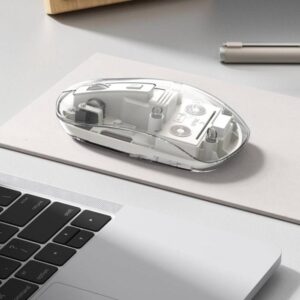 XO M12 Bluetooth wireless transparent mouse Off-White