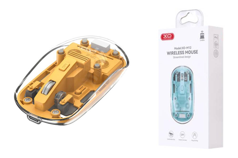 XO M12 Bluetooth wireless transparent mouse Purple - imagine 4