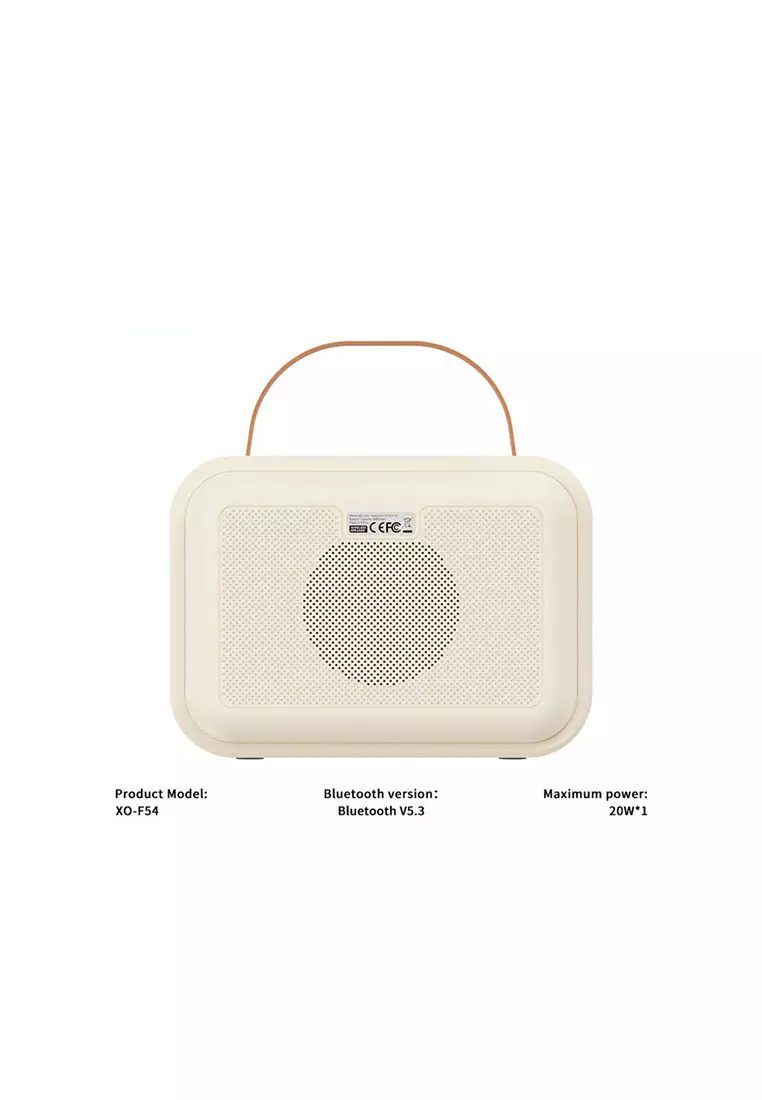 XO F54 Lapis Lazuli Cold Light Karaoke Speaker 20W (with Microphone*1) Beige - imagine 2
