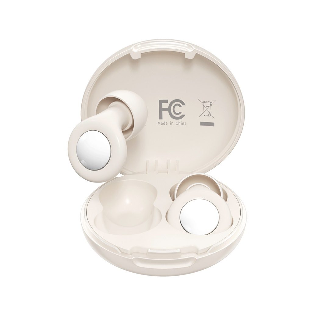 XO ER01 Sleep Noise-Isolating Earplugs (4 pairs of bowl-shaped ear caps + 1 lanyard) White - imagine 3