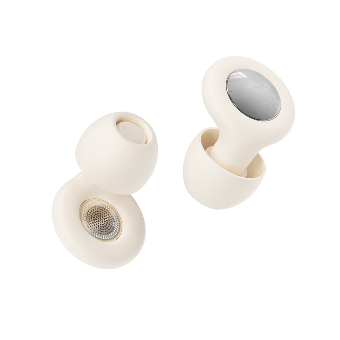 XO ER01 Sleep Noise-Isolating Earplugs (4 pairs of bowl-shaped ear caps + 1 lanyard) White