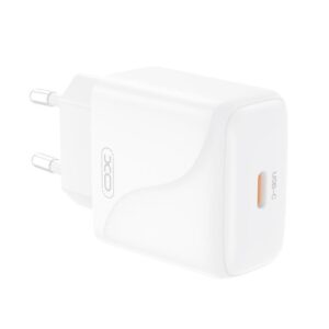 XO L141 20W Single USB-C Fast Charger White