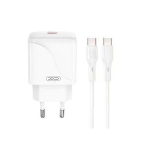 XO L141 20W Single USB-C Fast Charger with TYPE-C cable (NB-Q231A) White