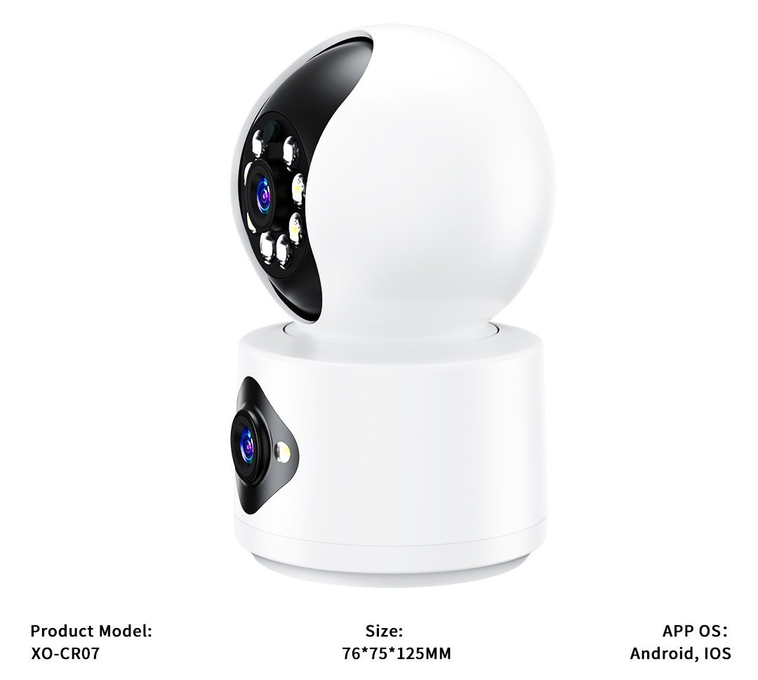 XO CR07 EU Supreme 400W Pixel Dual Camera (2.4G Wireless WiFi + Bluetooth with Internet) White - imagine 3