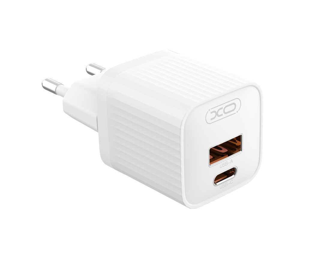 XO L147(EU) PD20W 1USB-A+1USB-C Charger White