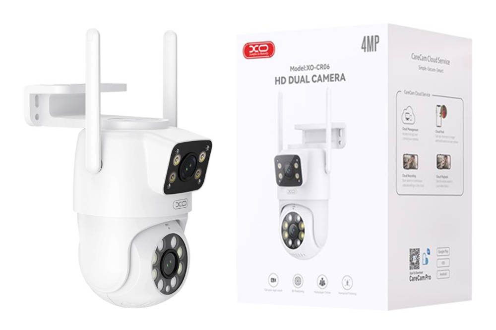 XO CR06 Star 400W Pixel Dual Screen Outdoor Dome Camera2.4G Wireless WiFi Bluetooth with Internet W - imagine 3
