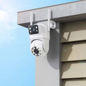 XO CR06 Star 400W Pixel Dual Screen Outdoor Dome Camera2.4G Wireless WiFi Bluetooth with Internet W
