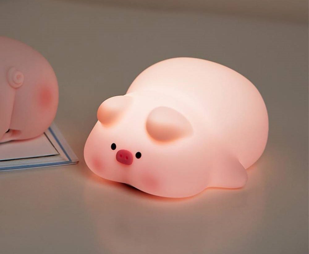 XO OZ09 Little Pink Pig Silicone Pat Light 1200mAh Pink - imagine 2