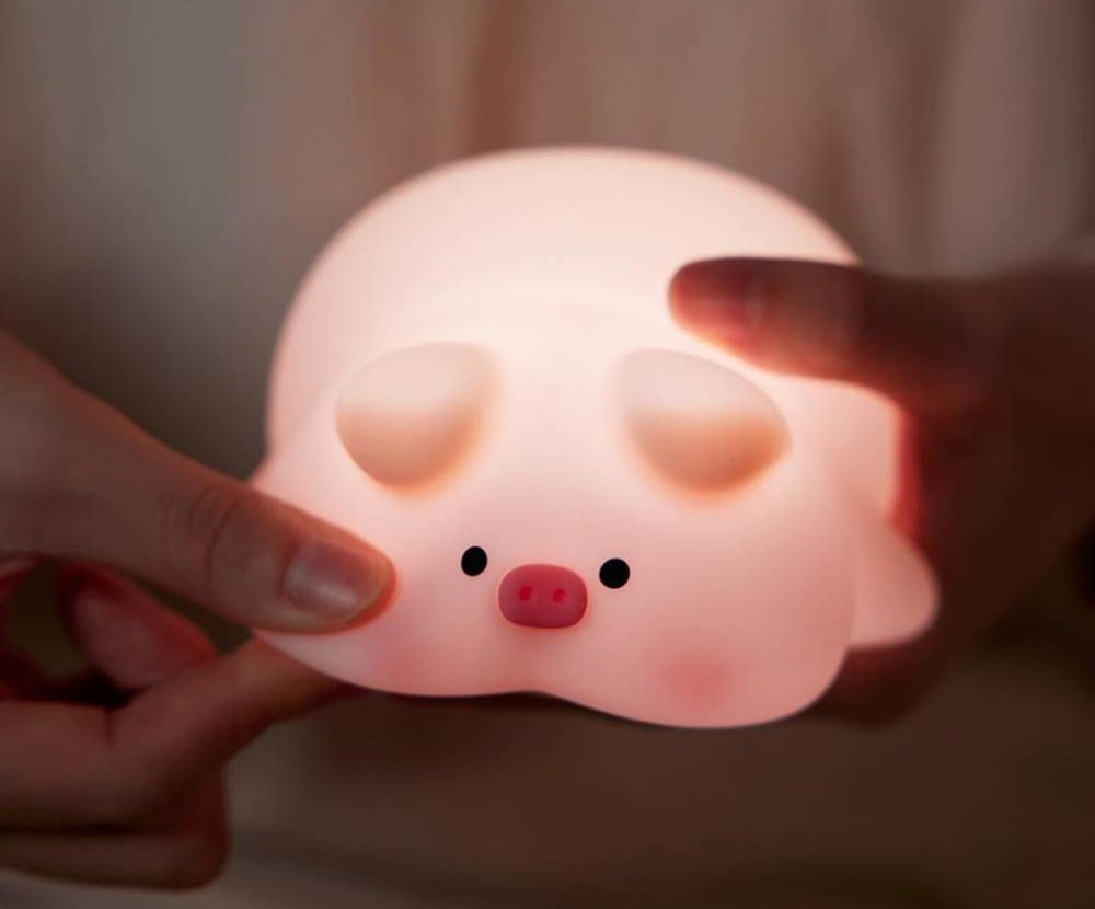 XO OZ09 Little Pink Pig Silicone Pat Light 1200mAh Pink