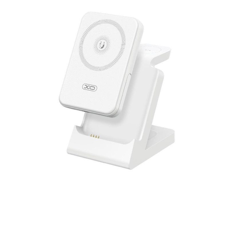 XO CX033 Wireless Charging Power bank + Apple Watch Charger + Headphone Wireless Charger 3 in 1 whit