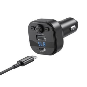 XO BCC18 Smart Bluetooth MP3 Car Charger Type-C 3A Black