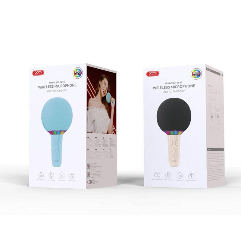 XO BE50 Lollipop Bluetooth Microphone blue - imagine 3