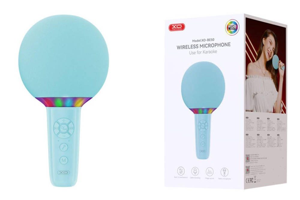 XO BE50 Lollipop Bluetooth Microphone beige - imagine 3