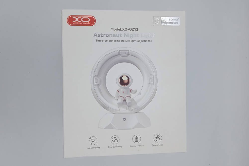 XO OZ12 Spaceman Tri-color Night Light Pat Light 1200mAh White - imagine 4