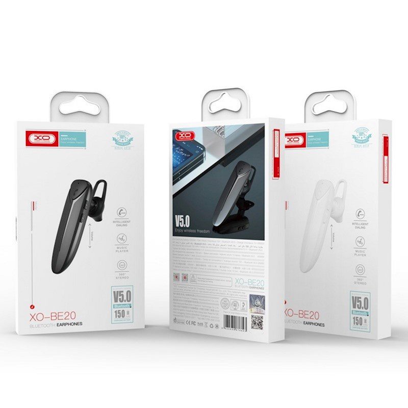 XO BE20 bluetooth earphone Black - imagine 2