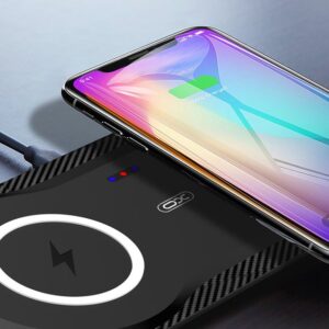 XO WX025 20W 2 in 1 Desktop Wireles Charger(Can charge two mobile phones at the same time) Black