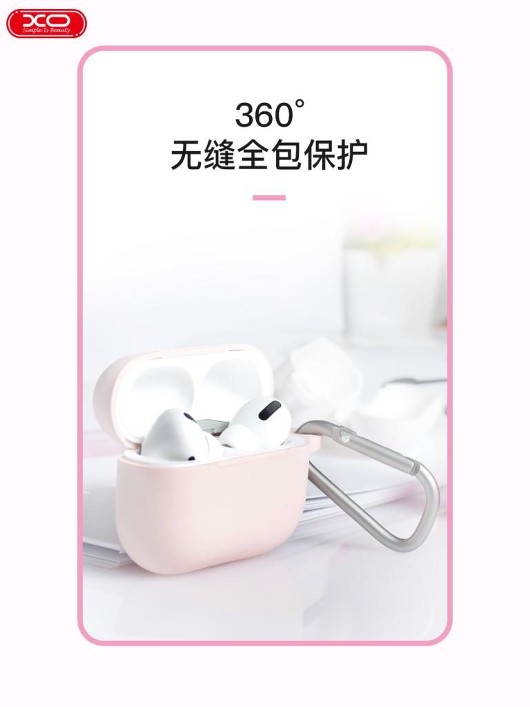 XO Apple AirPods Pro silicon case (with hanger) Green - imagine 3