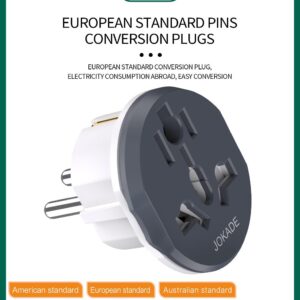 Jokade JB061/WN-18 WANGUO series universal conversion plug (European regulations) White