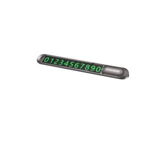 Kakusiga KSC-1487 BOHUAI metal concealable car number display Black