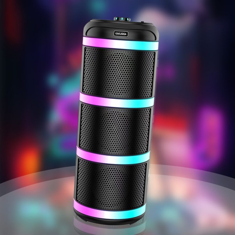 Kakusiga KK-4301 GUANGCHE colorful light wireless speaker Black