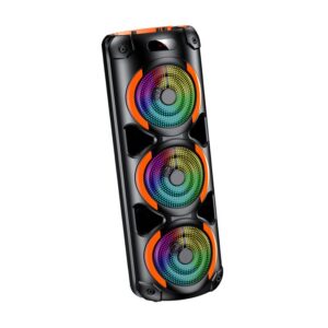 Kakusiga KK-8302 RUIGUANG colorful light wireless speaker Black